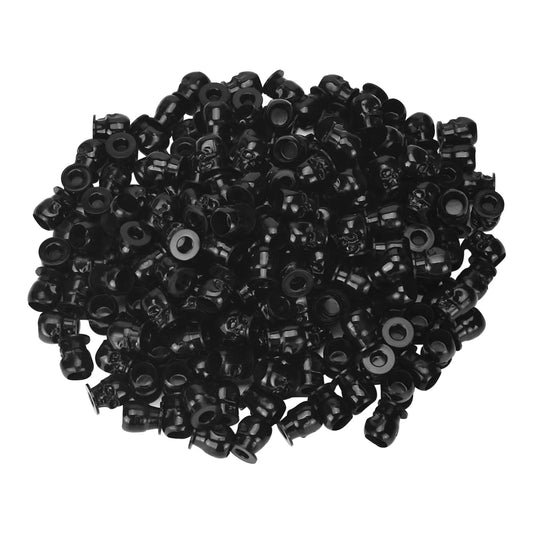 ATOMUS 200pcs Tattoo Ink Cups Disposable Skull (Black)