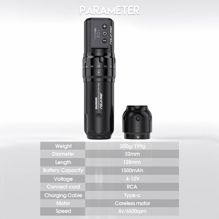 Dragonhawk Fold Pro Wireless Tattoo Pen
