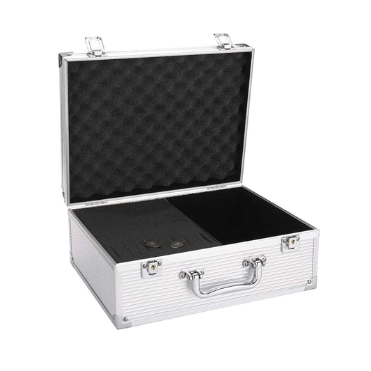Tattoo Kit Box 12.6" x 9.5" x 5.1" W/Lock (silver)