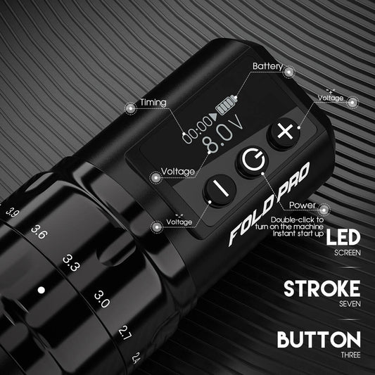Dragonhawk Fold Pro Wireless Tattoo Pen